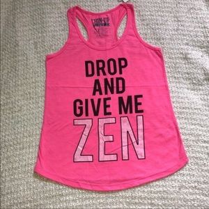 🧘🏻‍♀️NWT CHIN UP WOMENS XS PINK YOGA RACERBACK TANK